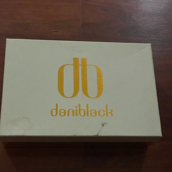 Daniblack Open Peep Toe Clog size 9.5 Brown ESPRESSO WAXY NAPPA shoe sling back - Picture 12 of 16